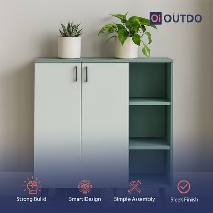 FlexStash Shoe Rack | Fern Green Water Green