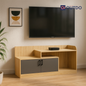 ViewFold TV Unit Thundra Oak Slate Grey