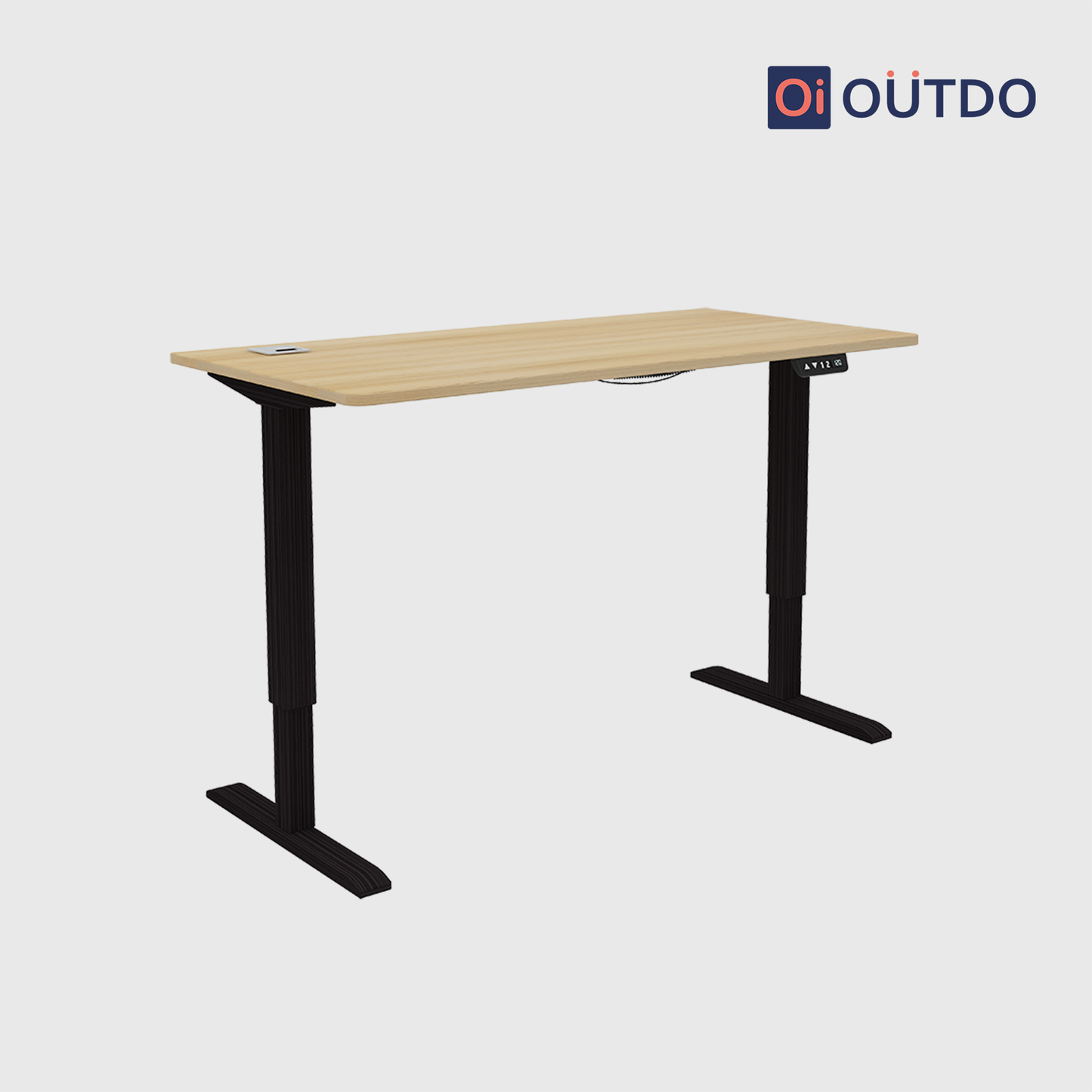 OutDo FlexPro Sit-Stand Smart Desk | Tundra Oak
