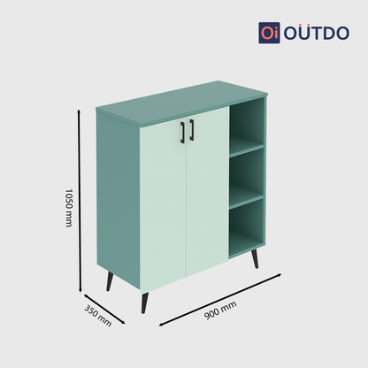 FlexStash Shoe Rack | Fern Green Water Green