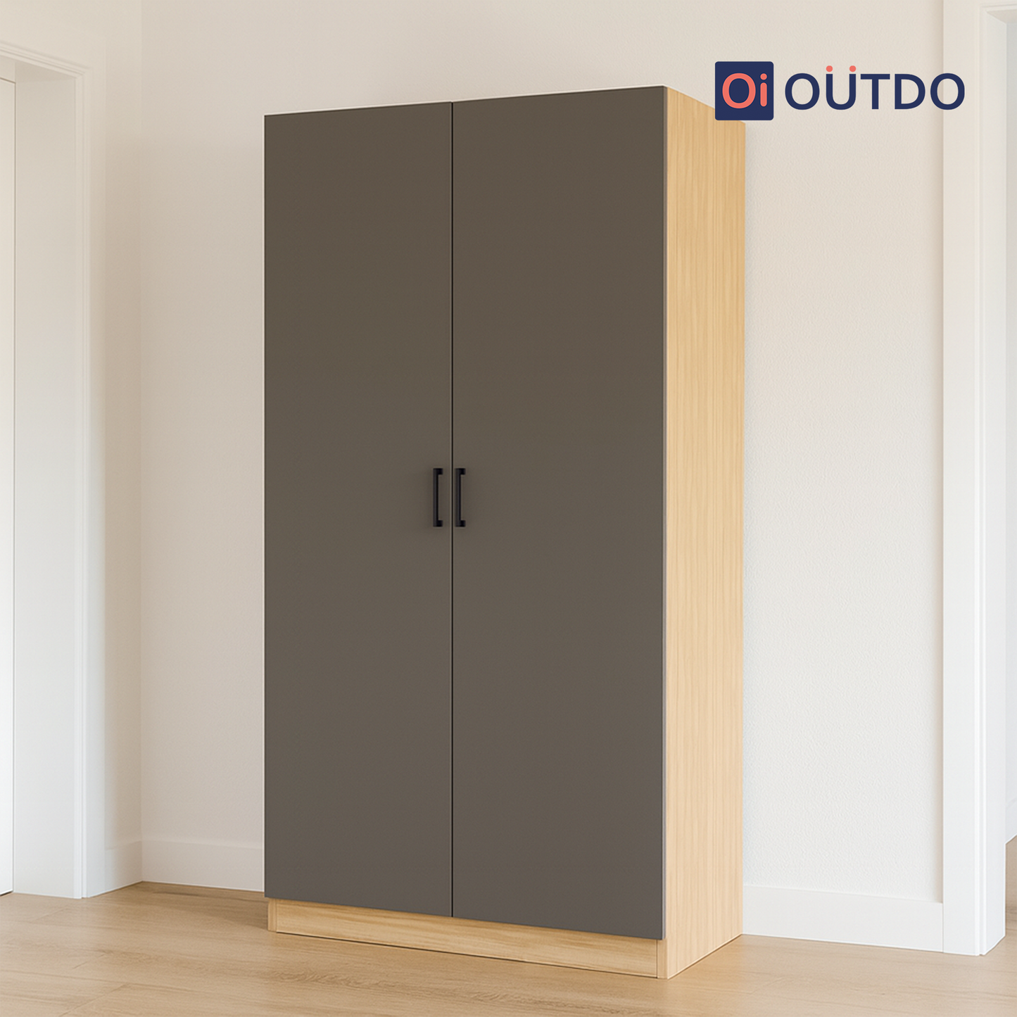 Moduno 2 Door Wardrobe | Tundra Oak Slate Grey