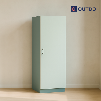 Slimora Single Door Wardrobe | Fern Green Water Green