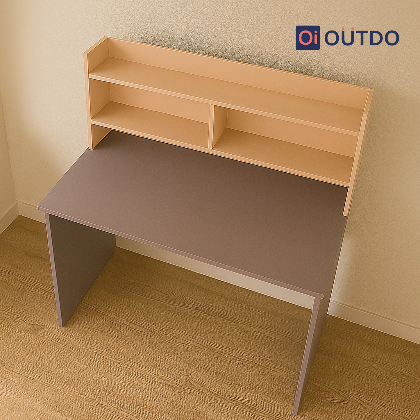 ShelfEdge Study Desk with Book Shelf | Voila Clay