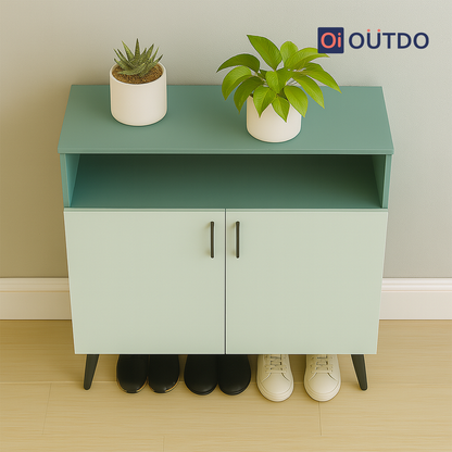 LiftLoom Shoe Rack | Fern Green Water Green