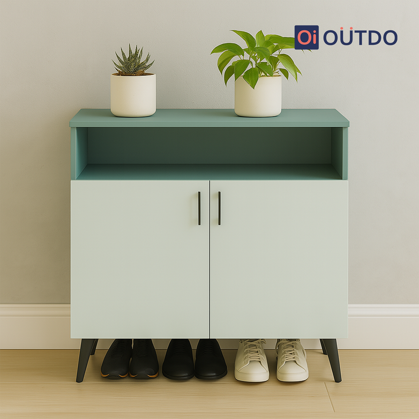 LiftLoom Shoe Rack | Fern Green Water Green