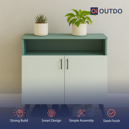 LiftLoom Shoe Rack | Fern Green Water Green