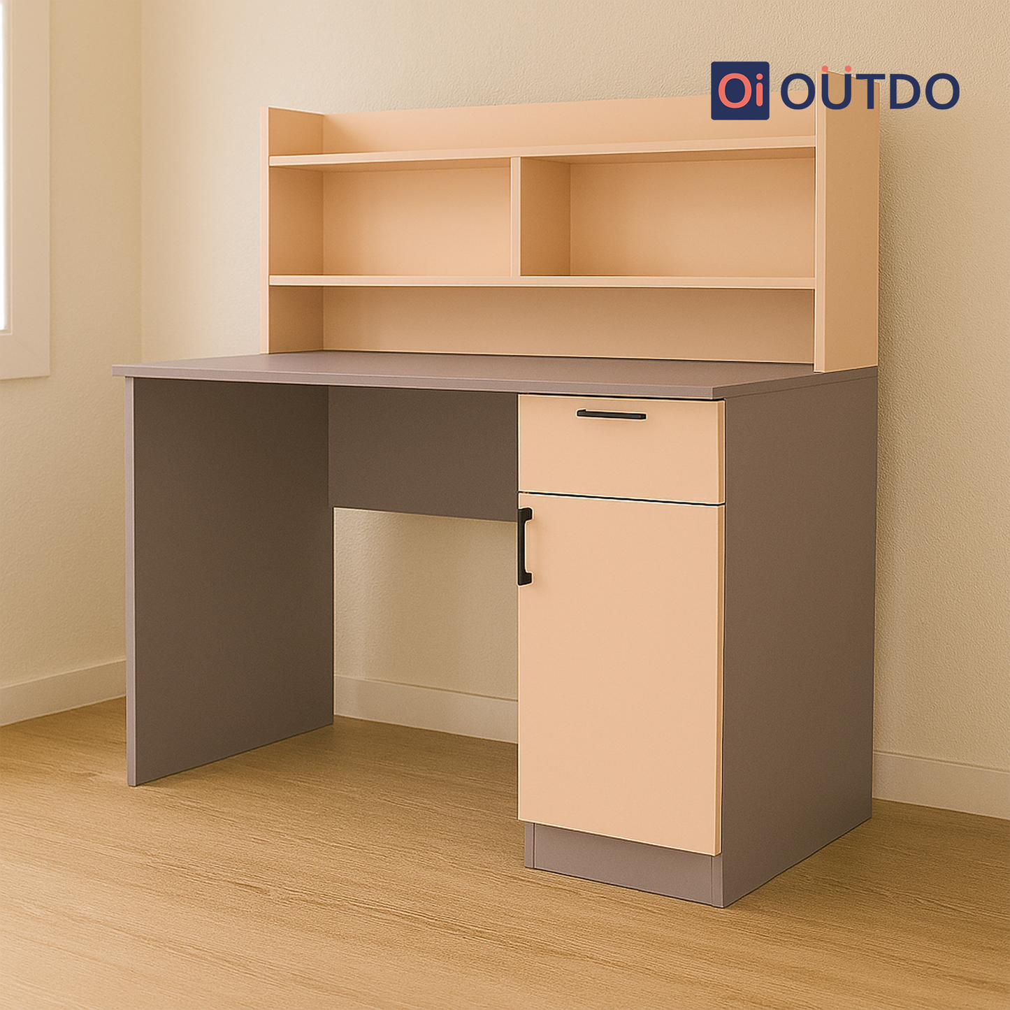 Clario Study Desk with Book Shelf | Voila Clay