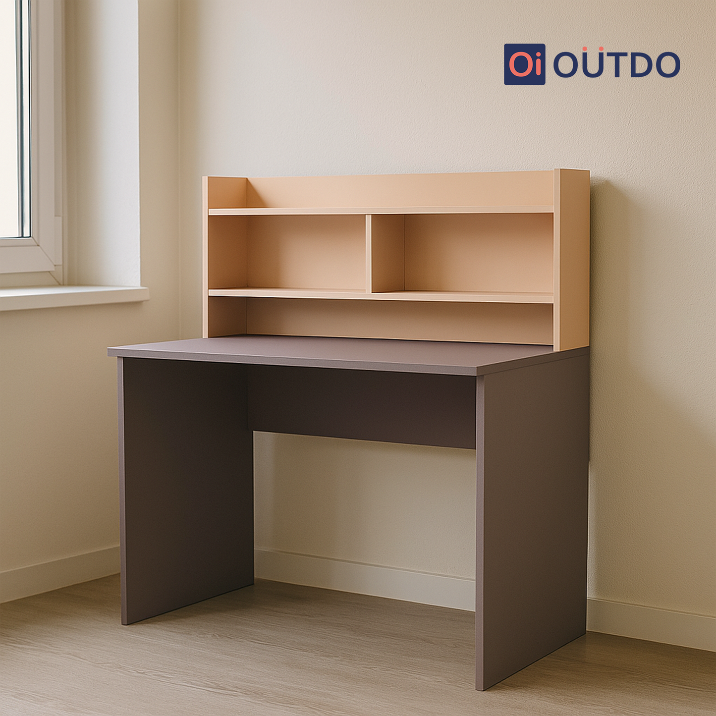 ShelfEdge Study Desk with Book Shelf | Voila Clay