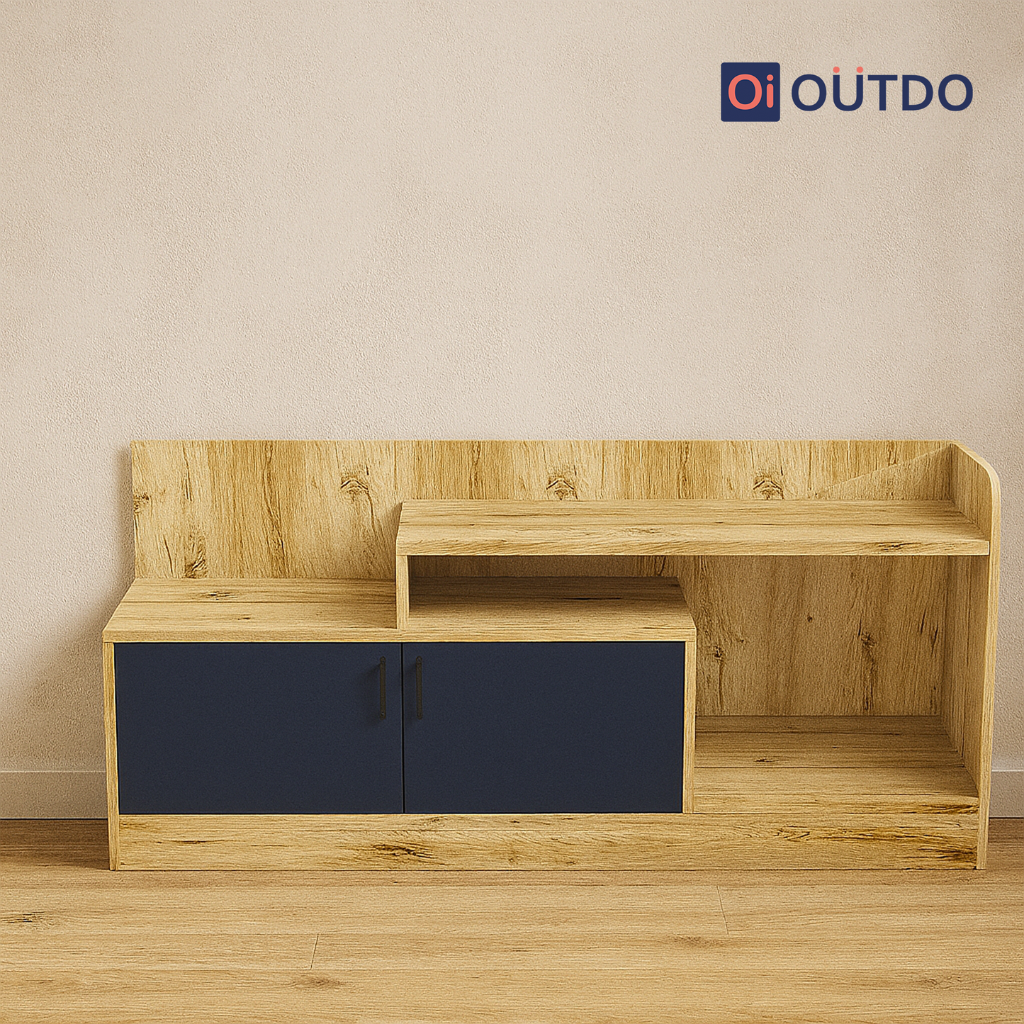 ViewFold TV Unit | Flagstaff Oak Navy Blue
