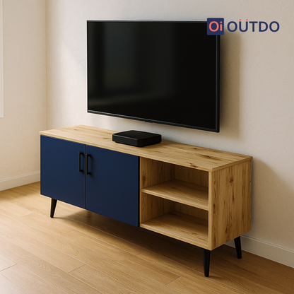 DualView TV Unit | Flagstaff Oak Navy Blue