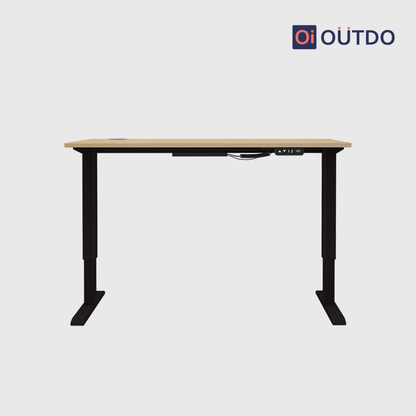 OutDo FlexPro Sit-Stand Smart Desk | Tundra Oak