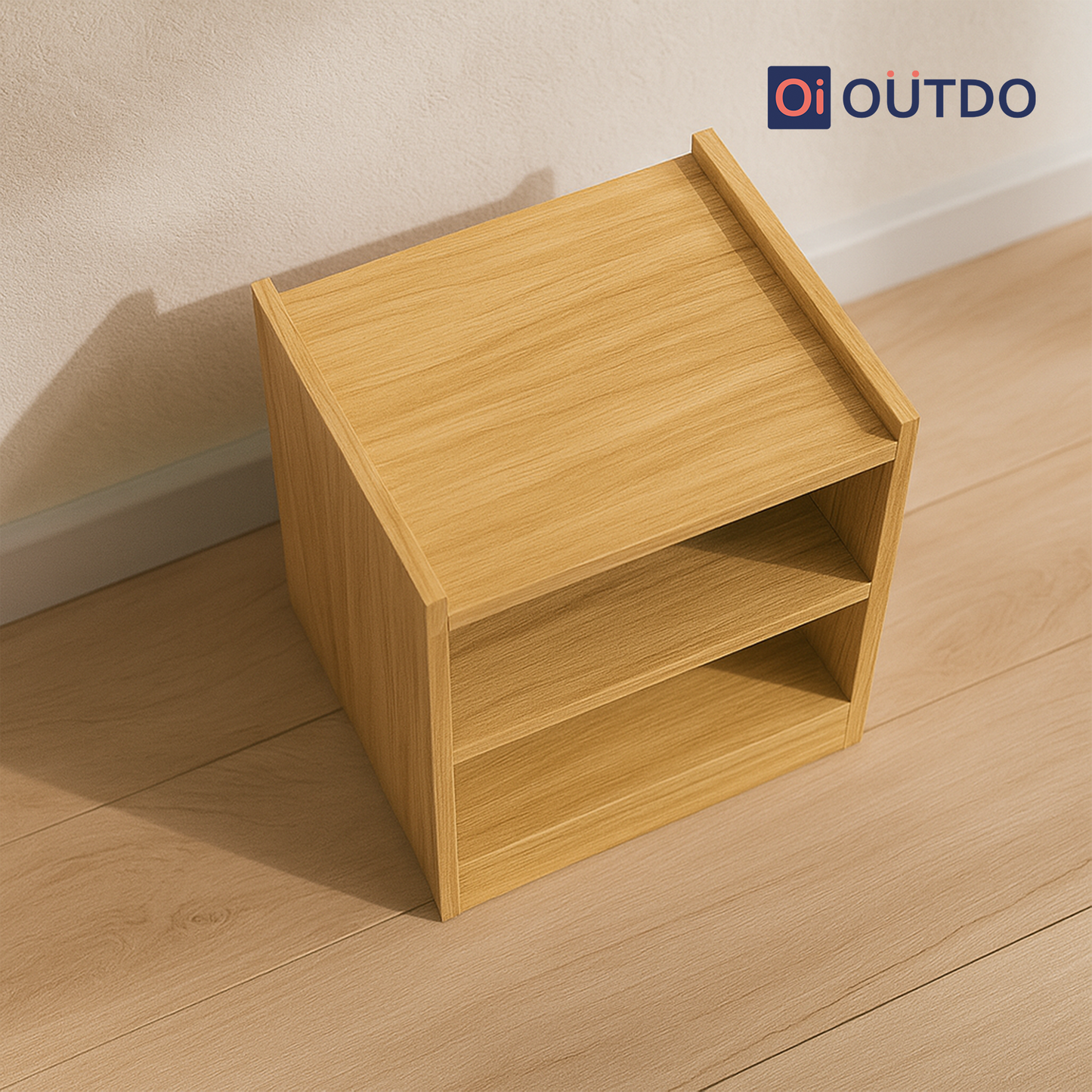 OpenRest Bed Side Table | Tundra Oak Slate Grey