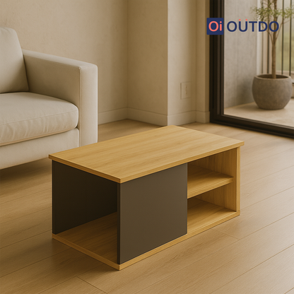 BrewBox Coffee Table | Tundra Oak Slate Grey