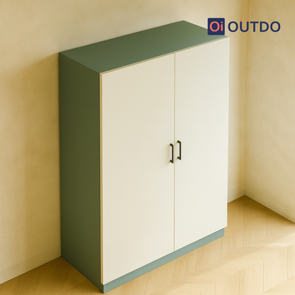Moduno 2 Door Wardrobe | Fern Green Water Green