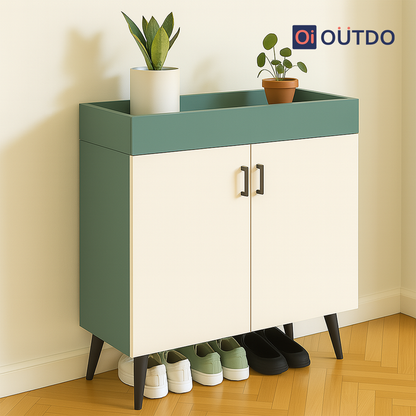 TrayNest Shoe Rack | Fern Green Water Green