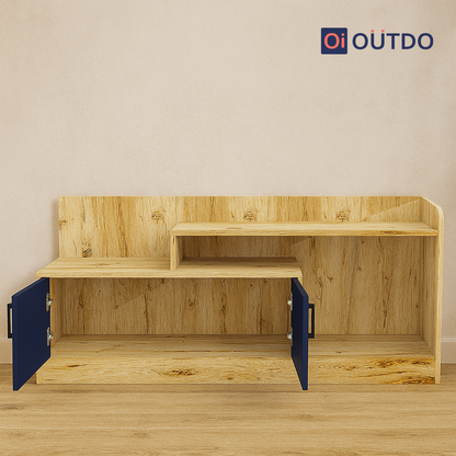 ViewFold TV Unit | Flagstaff Oak Navy Blue