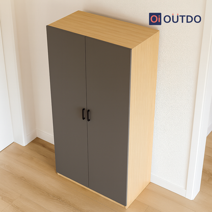 Moduno 2 Door Wardrobe | Tundra Oak Slate Grey