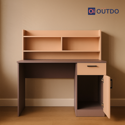 Clario Study Desk with Book Shelf | Voila Clay