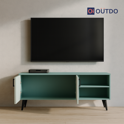 DualView TV Unit | Fern Green Water Green