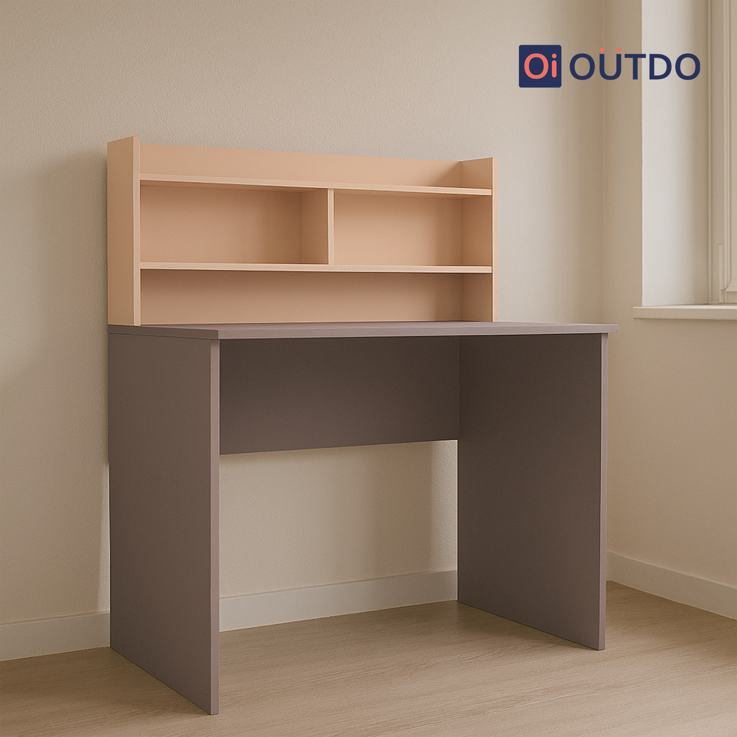 ShelfEdge Study Desk with Book Shelf | Voila Clay