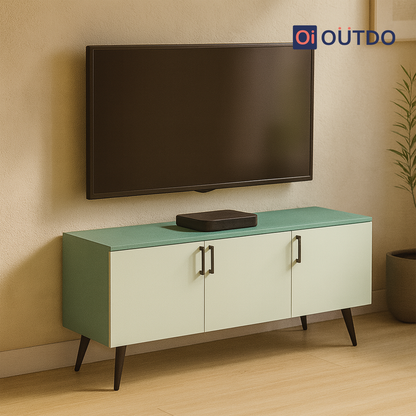 BlockView TV Unit | Fern Green Water Green