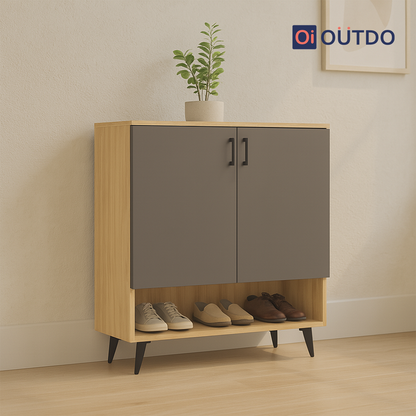 ShoeSync Shoe Rack | Tundra Oak Slate Grey