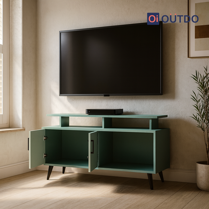 TierView TV Unit | Fern Green Water Green