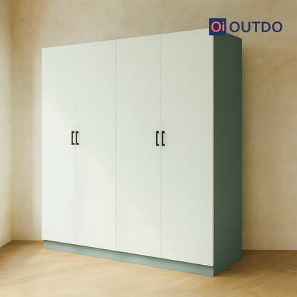 StoreForm 4 Door Wardrobe |Fern Green Water Green