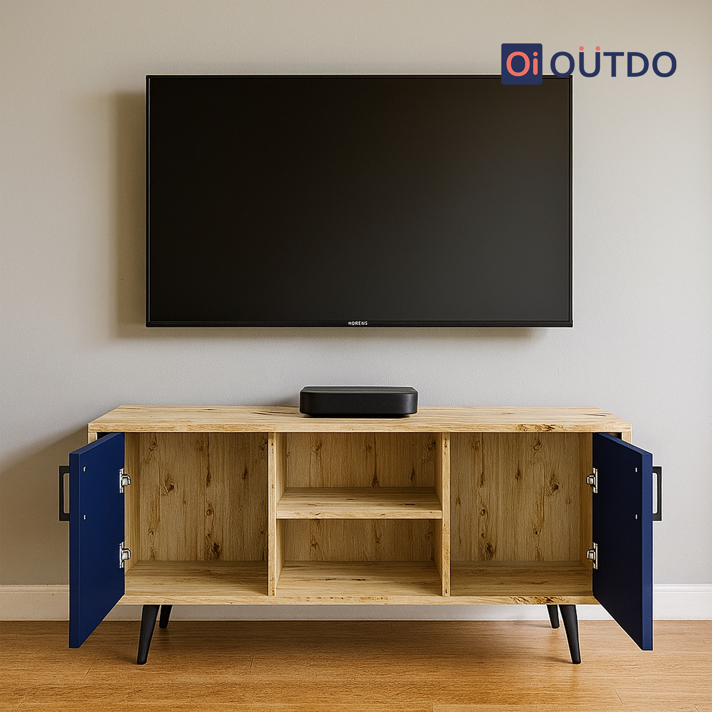 SymView TV Unit | Flagstaff Oak Navy Blue
