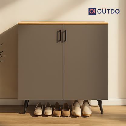 HideStep Shoe Rack |Tundra Oak Slate Grey