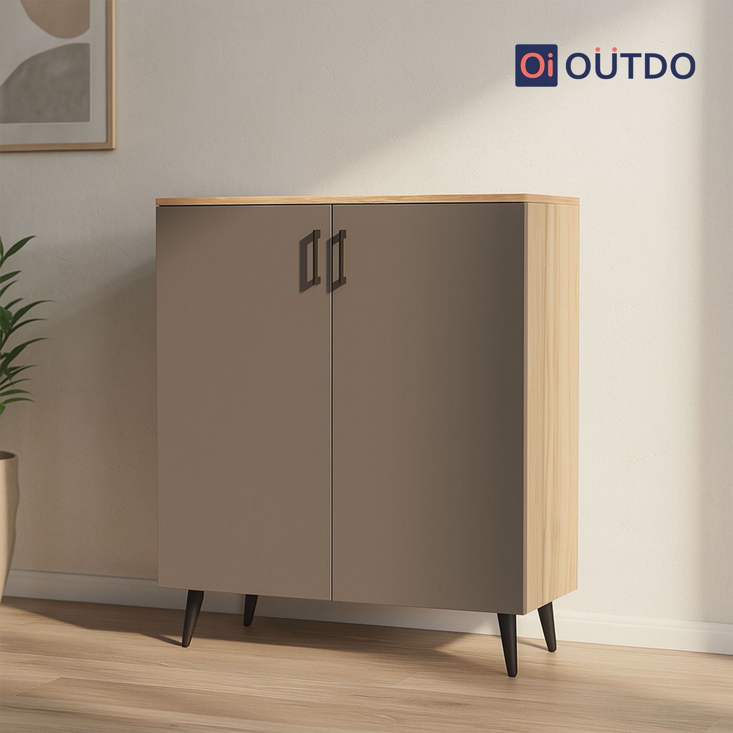 HideStep Shoe Rack |Tundra Oak Slate Grey