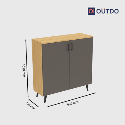 HideStep Shoe Rack |Tundra Oak Slate Grey