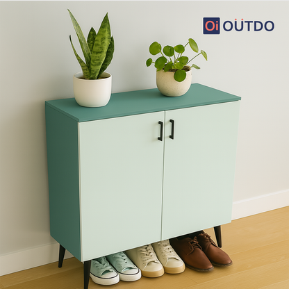 HideStep Shoe Rack | Fern Green Water Green
