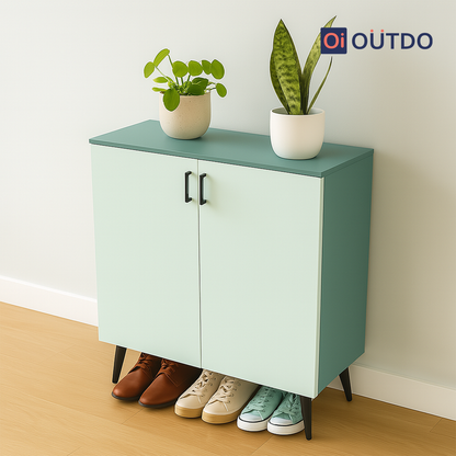 HideStep Shoe Rack | Fern Green Water Green