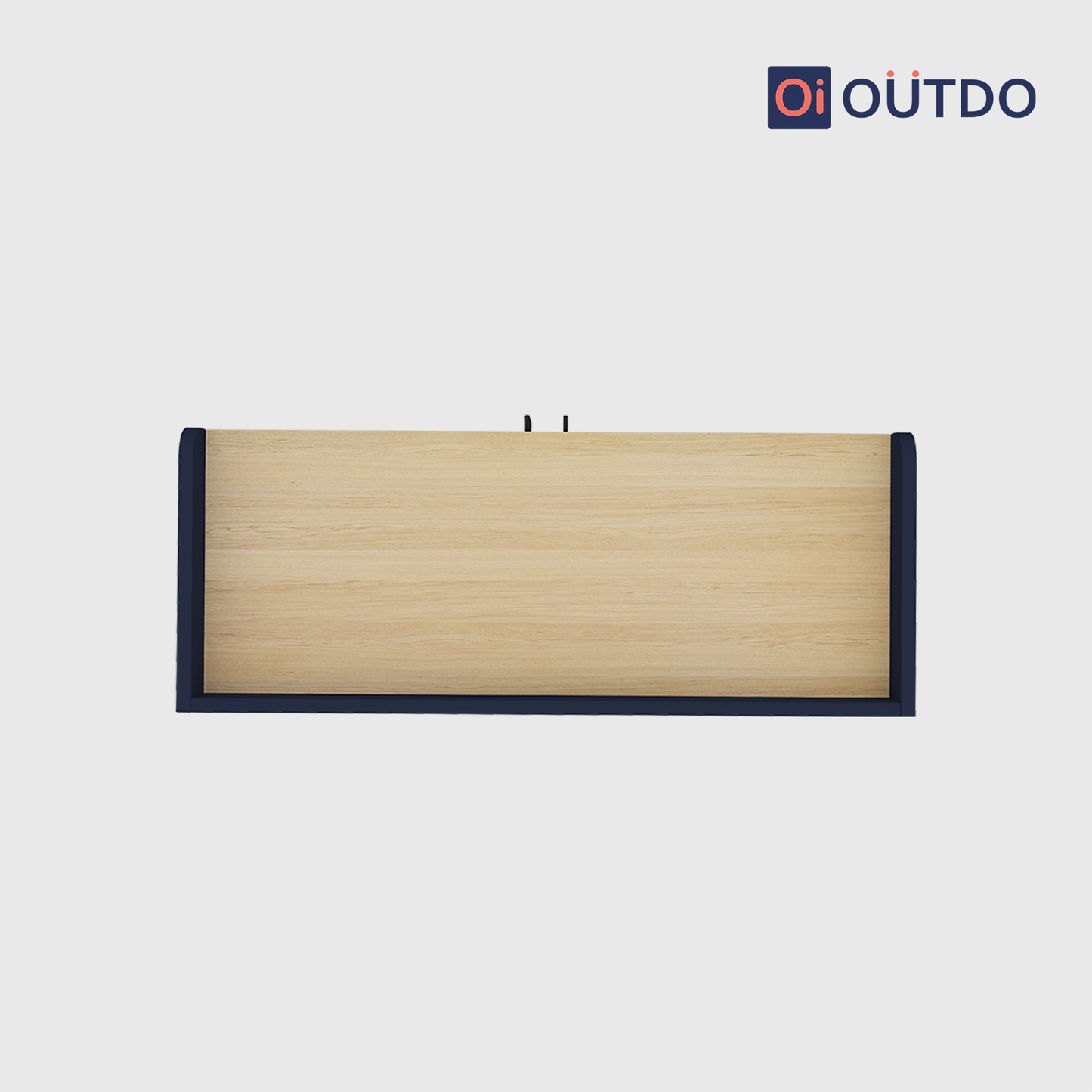 OutDo SlimStep Compact Shoe Rack – Space-Saving Design | Burma Teak and Navy Blue