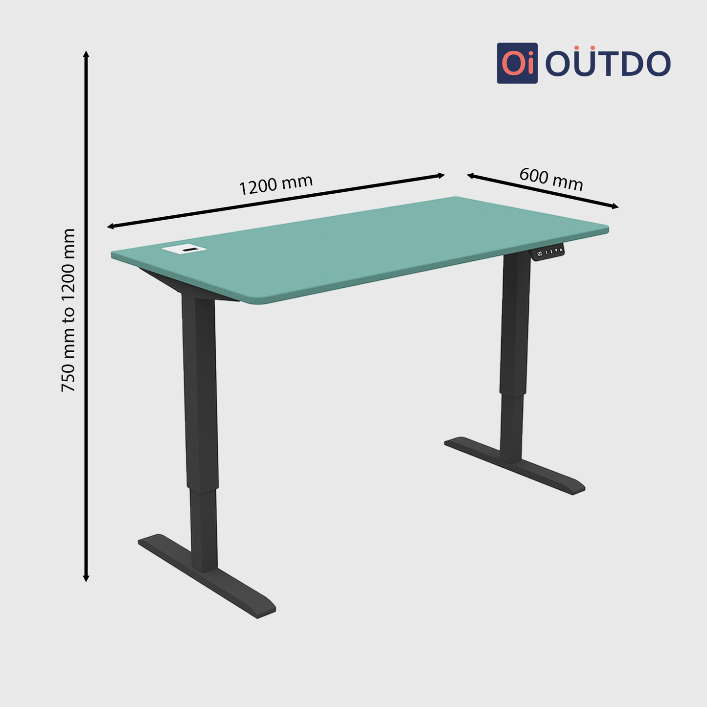 FlexPro Sit-Stand Smart Desk | FERN GREEN