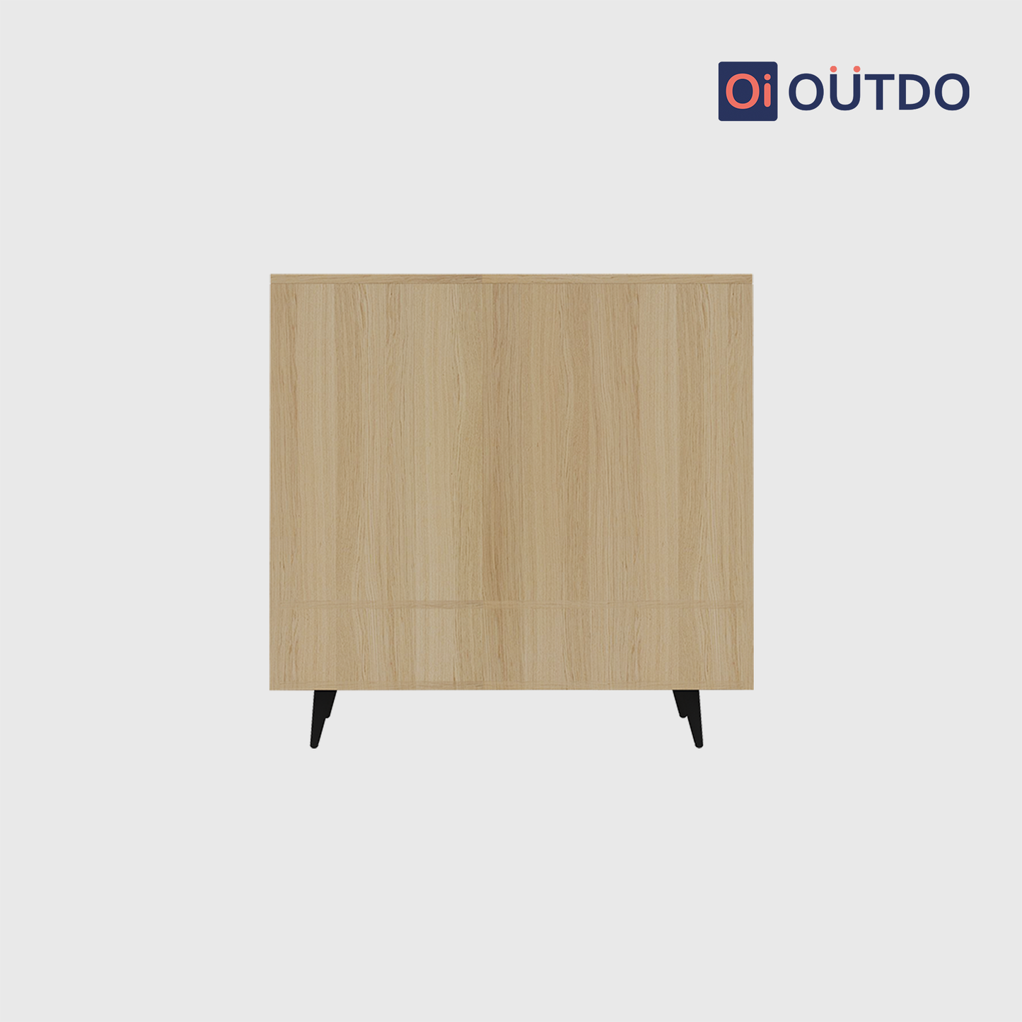 OutDo StepLift Shoe Cabinet with Bottom Shelf & Tall Legs | Burma Teak and Navy Blue